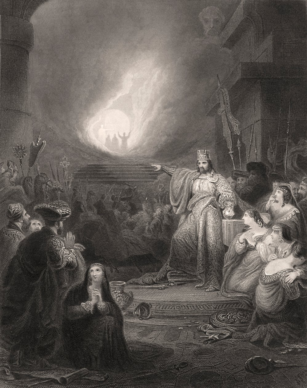 Den brændende ovn af Bartolome Esteban and studio Murillo