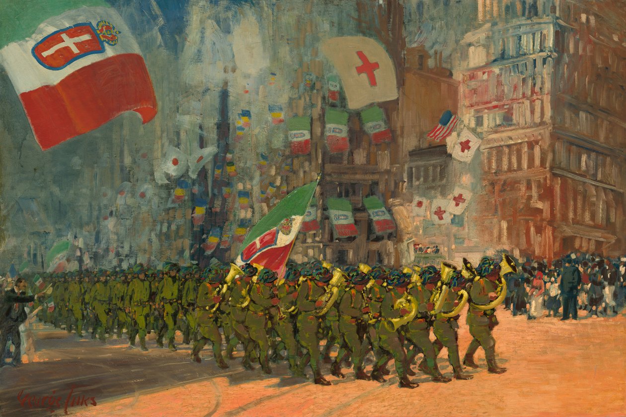 Bersaglieri af George Luks