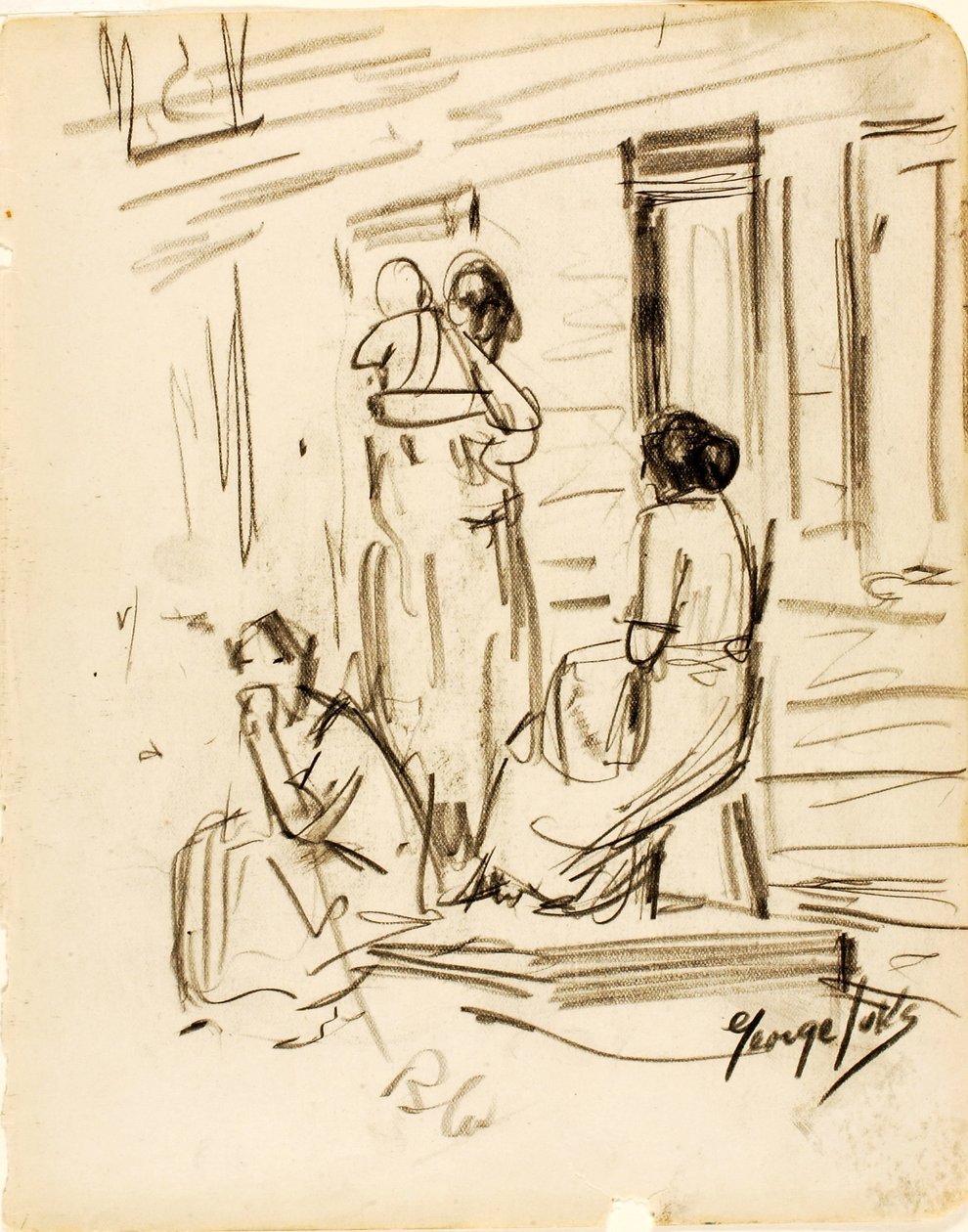Uden titel (Gruppe af figurer) af George Luks