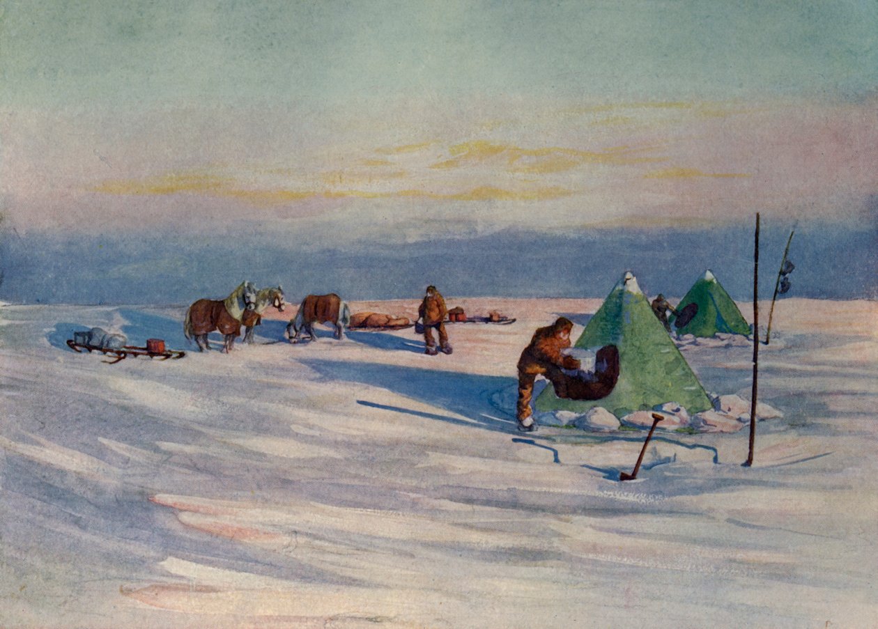 En stille aften på barrieren, c1908, 1909 af George Marston