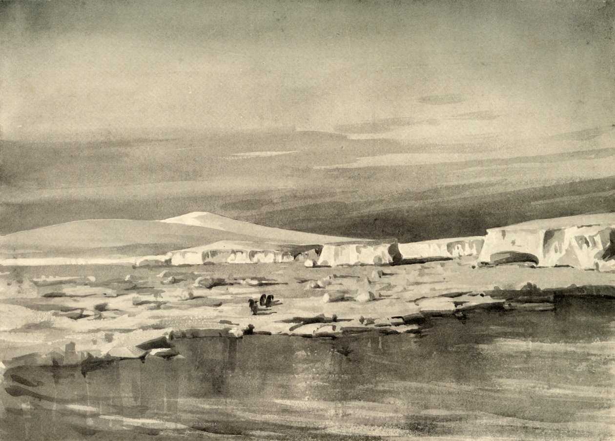 Bay of Whales, eller Balloon Bight, c1908, 1909. af George Marston