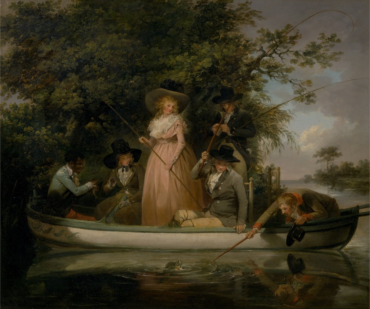 A Party lystfiskeri af George Morland