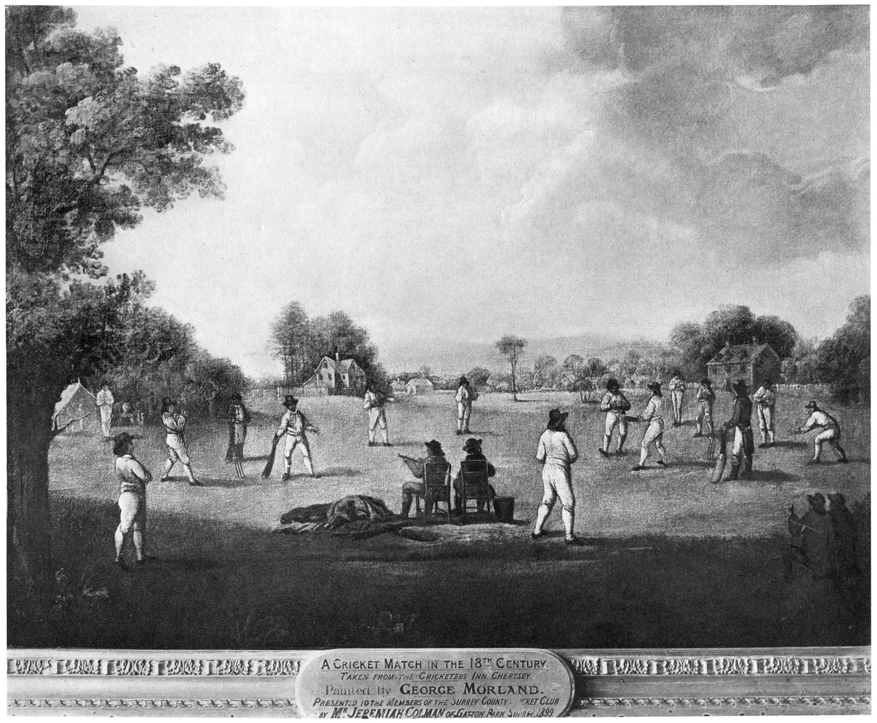 En cricketkamp, 1700-tallet 1912. af George Morland