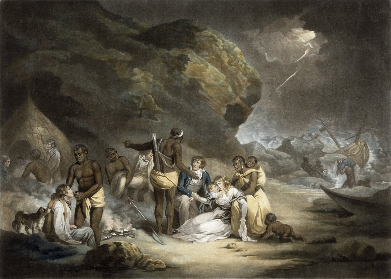 African Hospitality, indgraveret af John Raphael Smith, 1791 (mezzotint) af George Morland