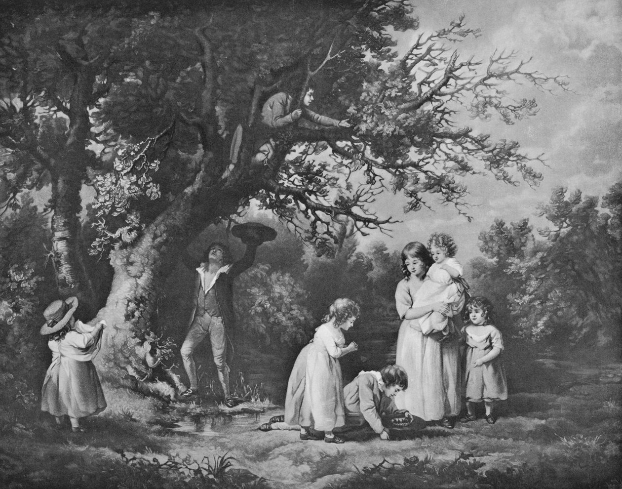 Fuglenesting for børn, 1789, 1912 af George Morland