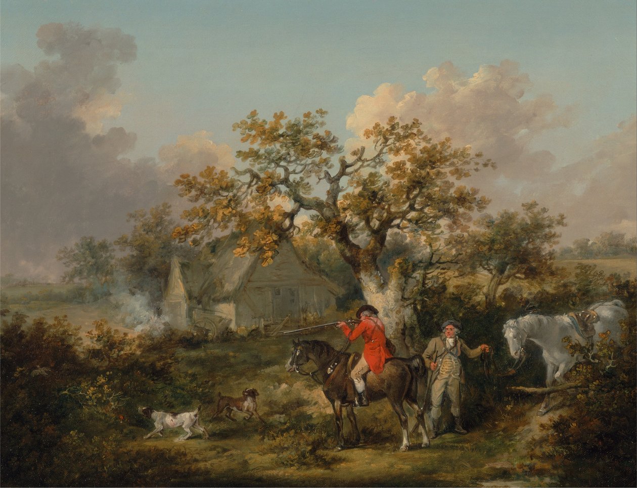 Skydning af agerhøns af George Morland