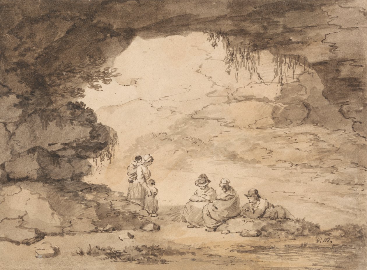 Bønder i en Grotte af George Morland