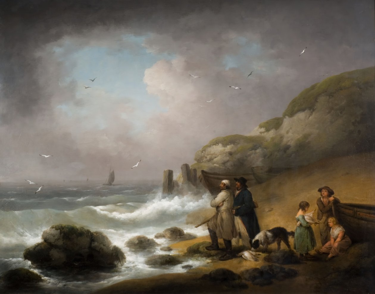 Skydning af havfugle, 1795. af George Morland