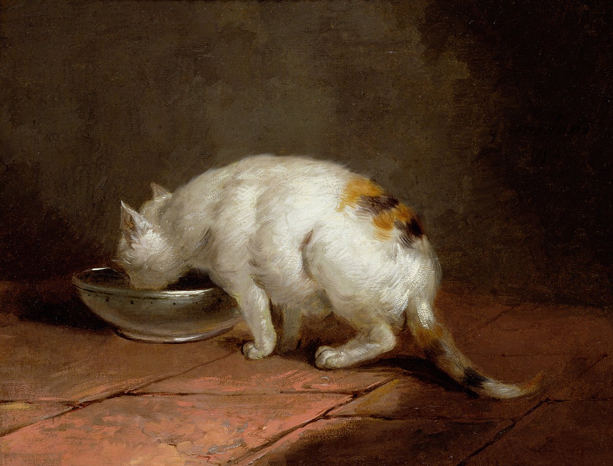 Kunstnerens Kat Drikker af George Morland
