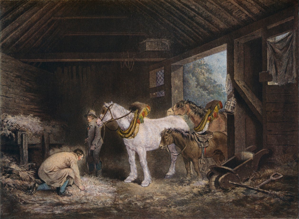 Bondestalden, 1791 1901 af George Morland