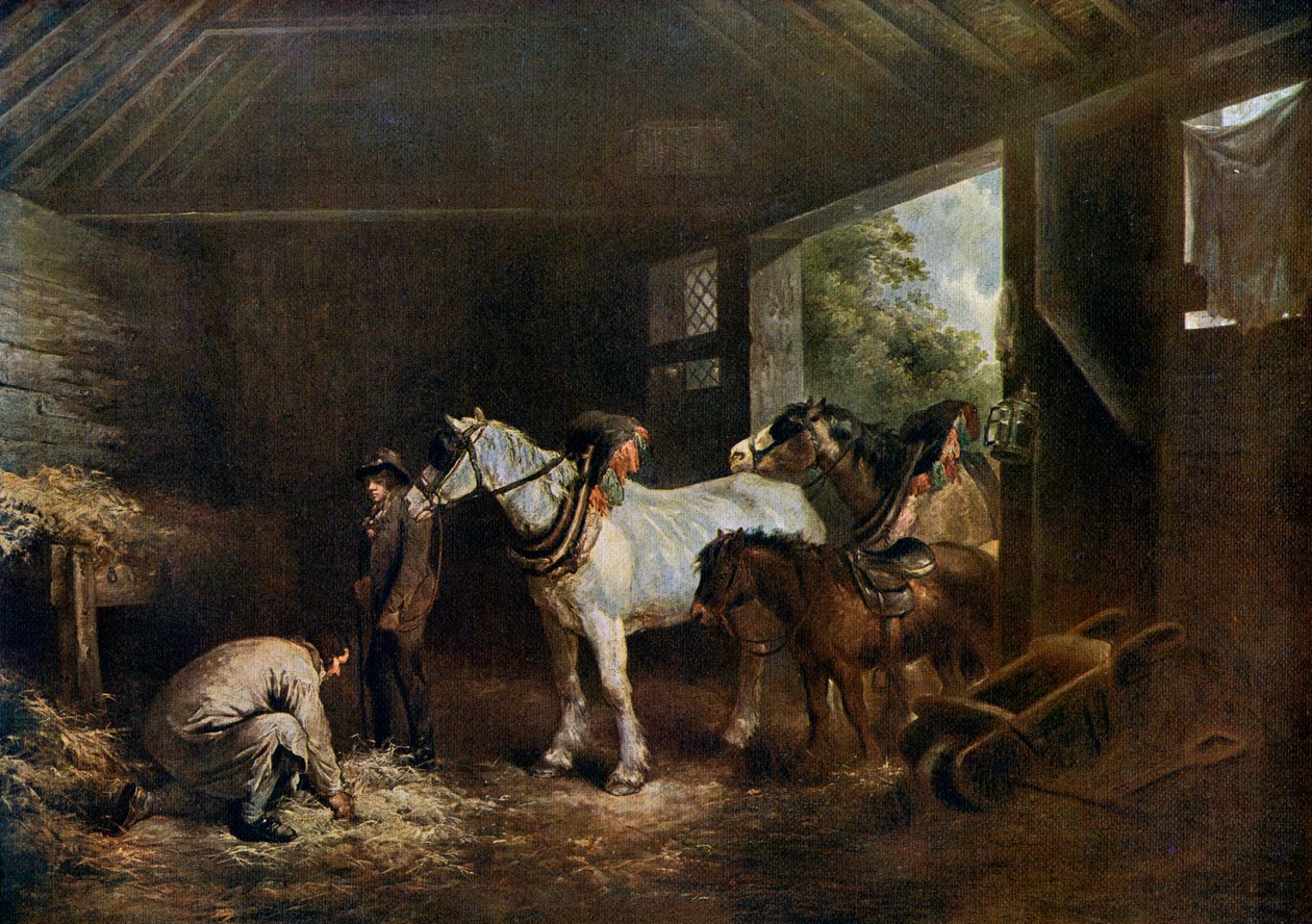 Staldens indre, 1791, 1912. af George Morland