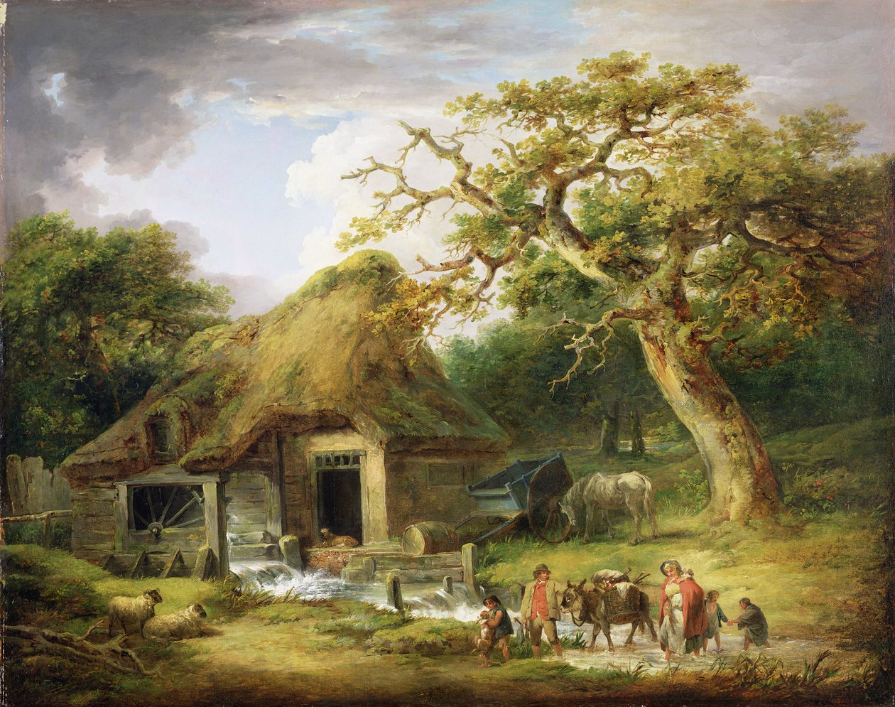 Den Gamle Vandmølle af George Morland