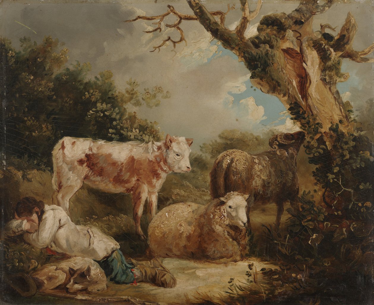 Hyrdens hvile af George Morland