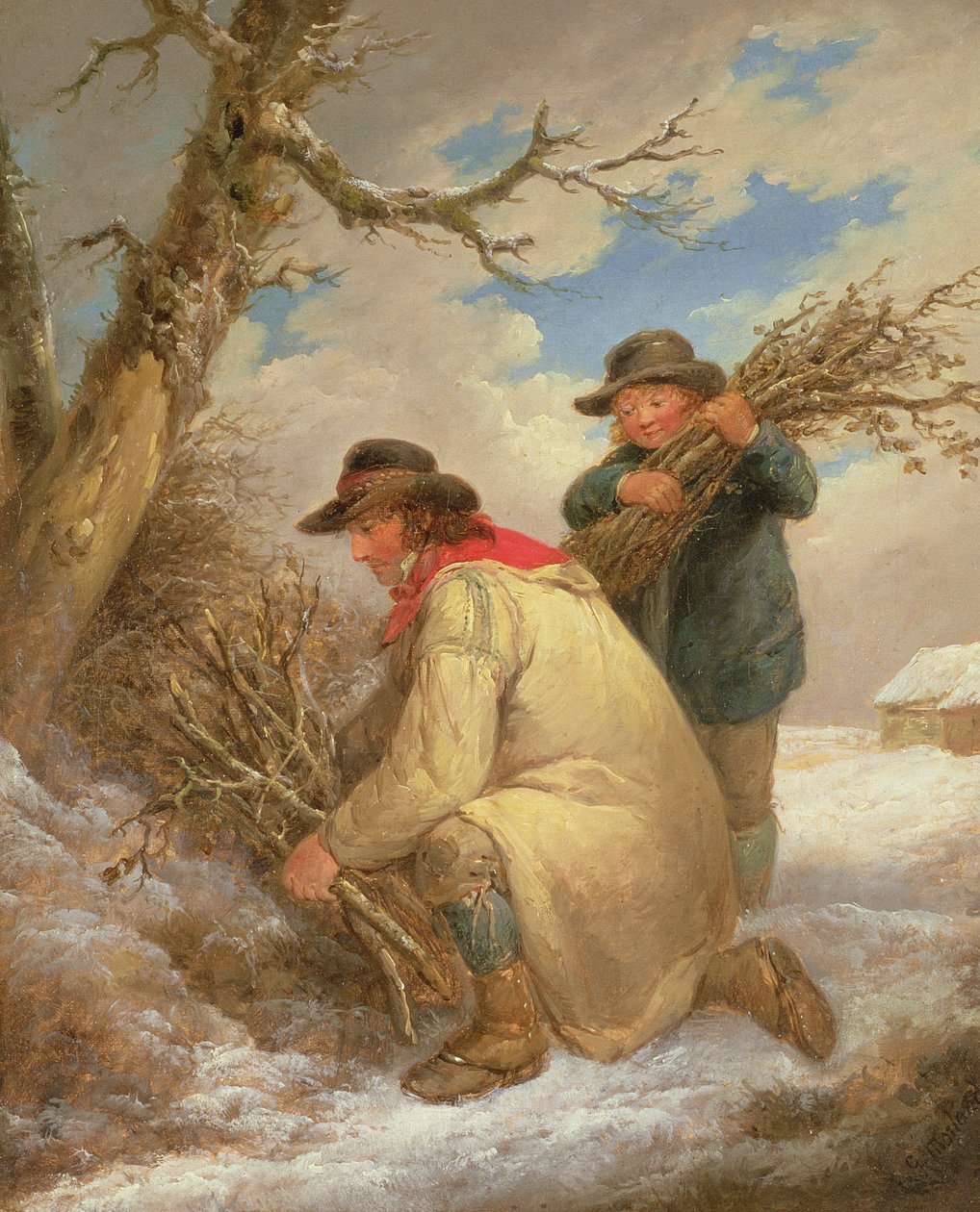 Kvistsamlere i sneen af George Morland