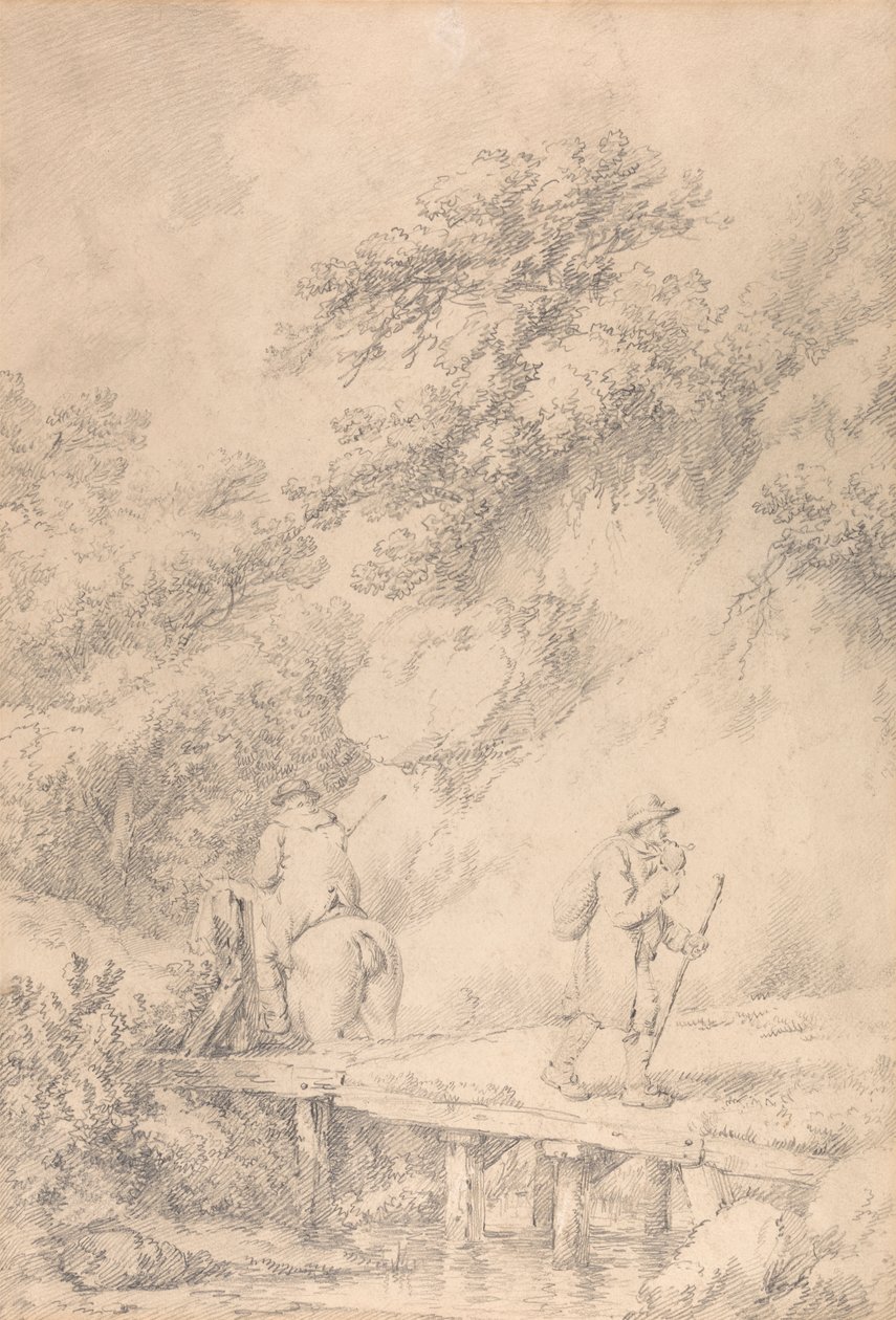 To mænd på en landevej af George Morland