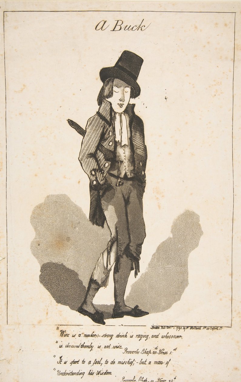 A Buck, 1. december 1790. af George Moutard Woodward
