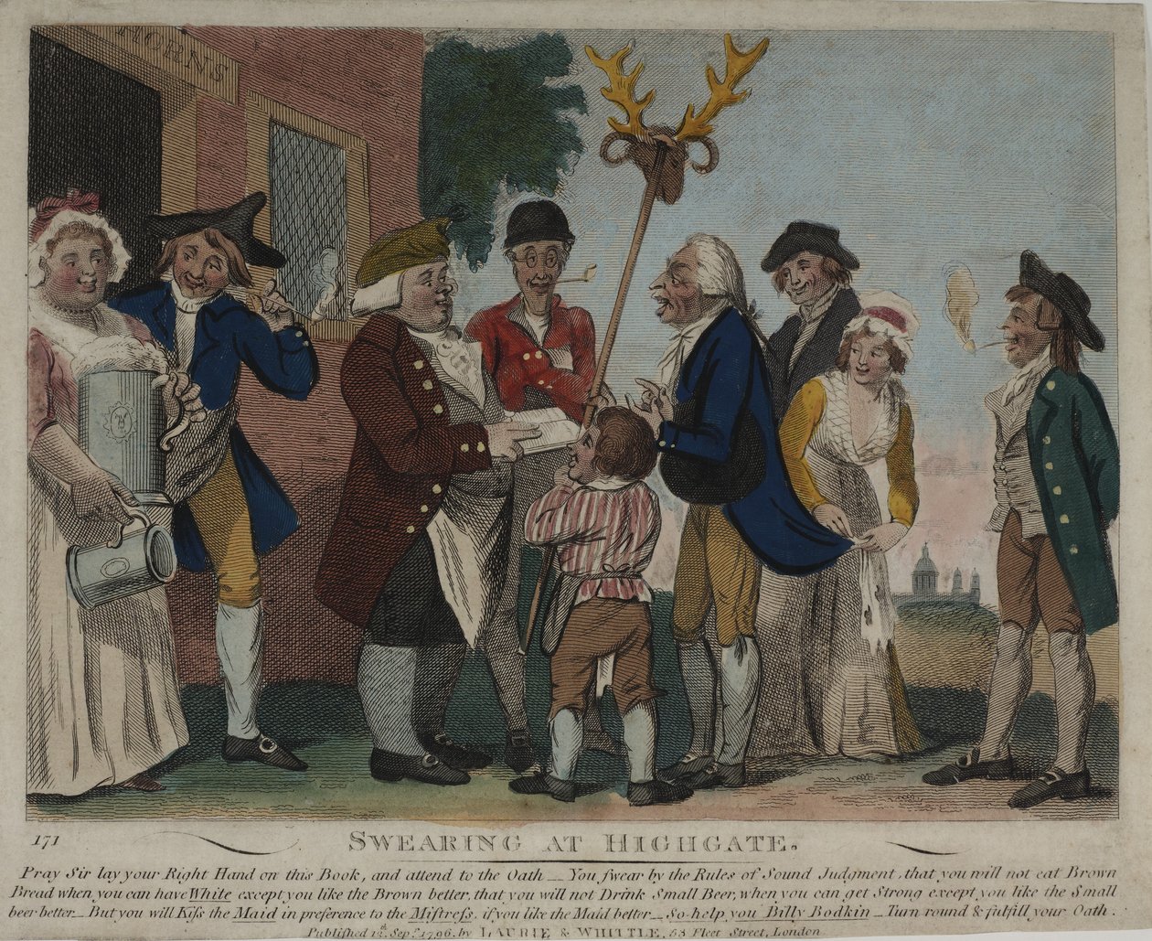sværger ved Highgate, 1796 af George Moutard Woodward