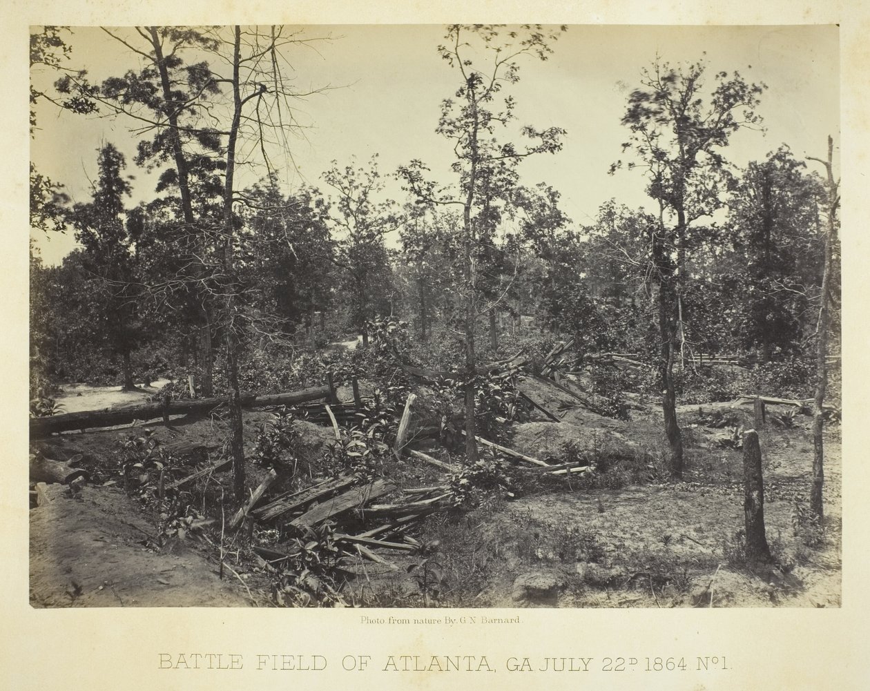 Slagmarken ved Atlanta, GA nr. 1 af George N. Barnard