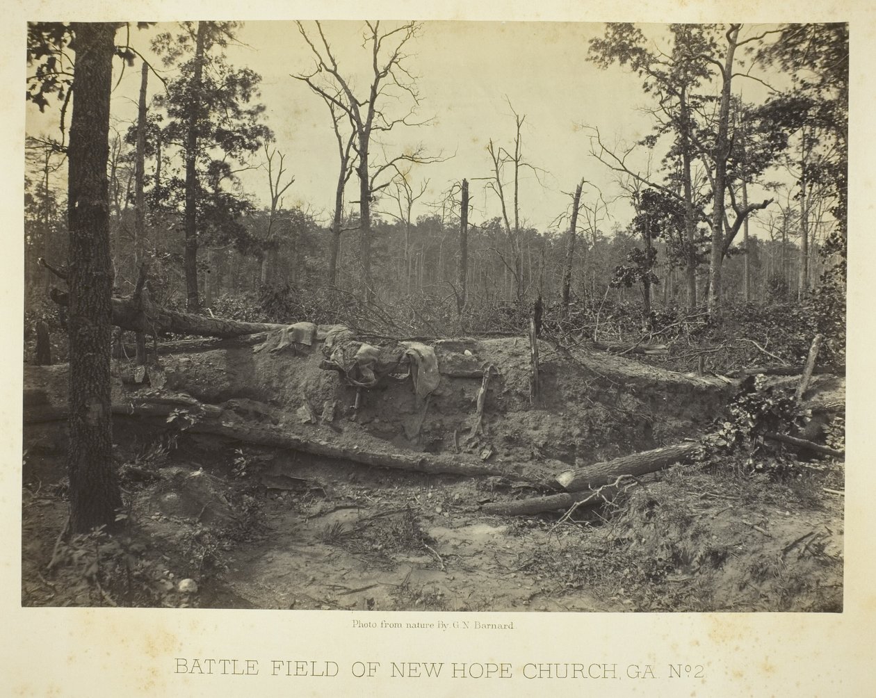 Slagmarken ved New Hope Church, GA, nr. 2 af George N. Barnard