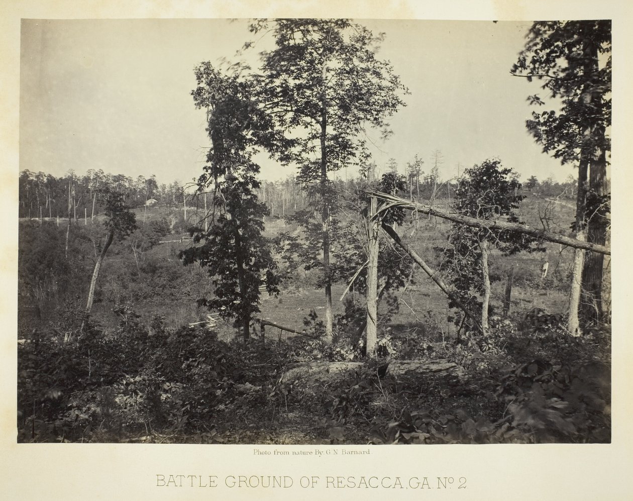 Battle Ground of Resacca, GA, nr. 2 af George N. Barnard