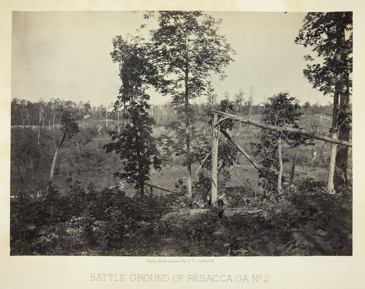 Battle Ground of Resacca, GA, nr. 2, 1866. af George N. Barnard