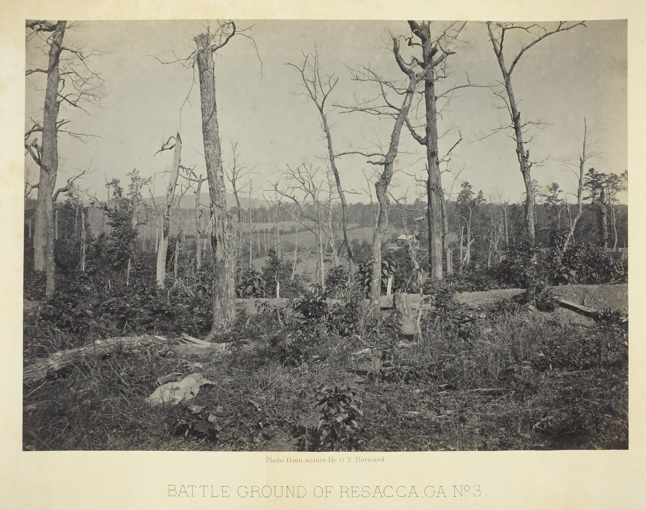 Battle Ground of Resacca, GA, nr. 3, 1866. af George N. Barnard