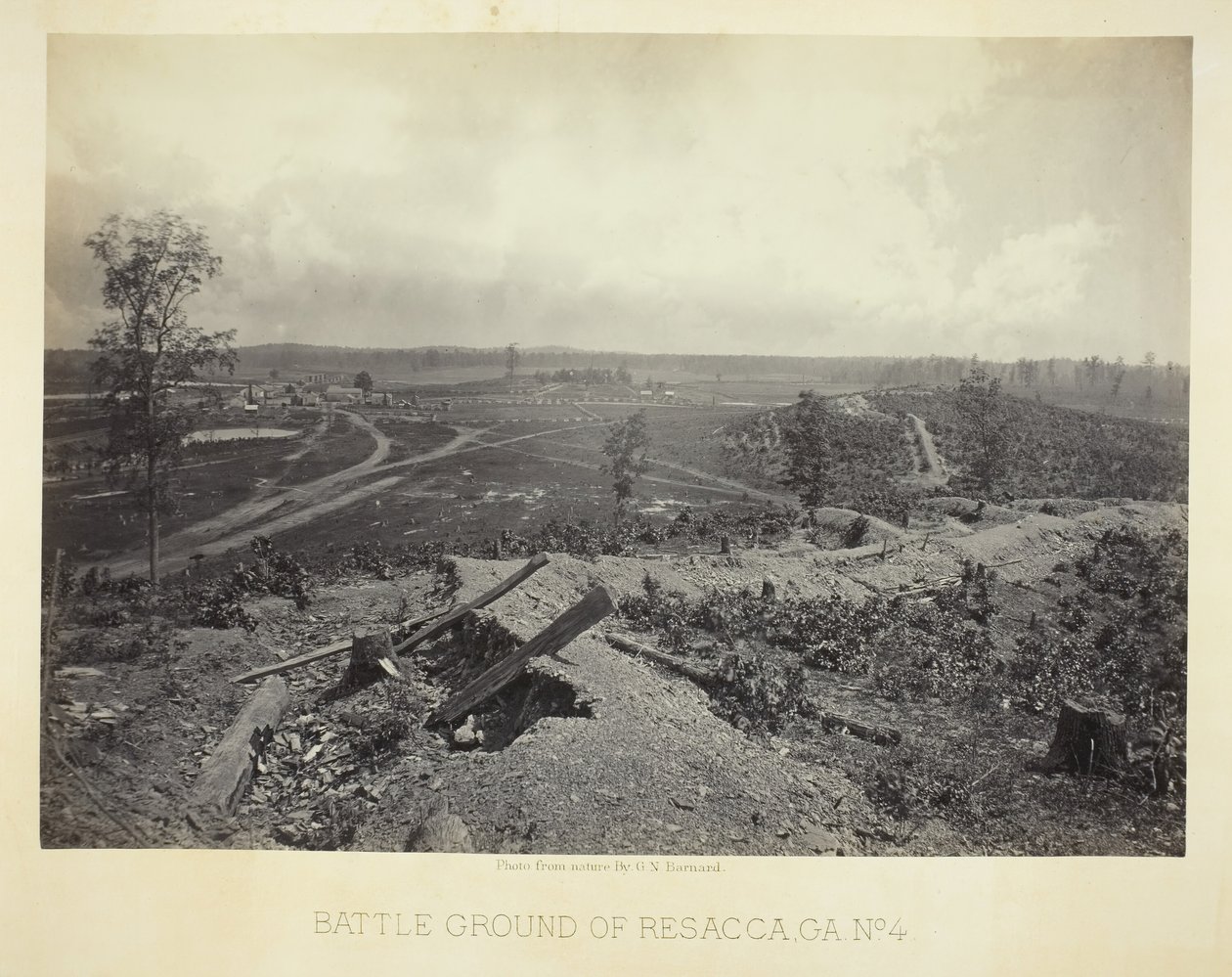Battle Ground of Resacca, GA, nr. 4, 1866. af George N. Barnard