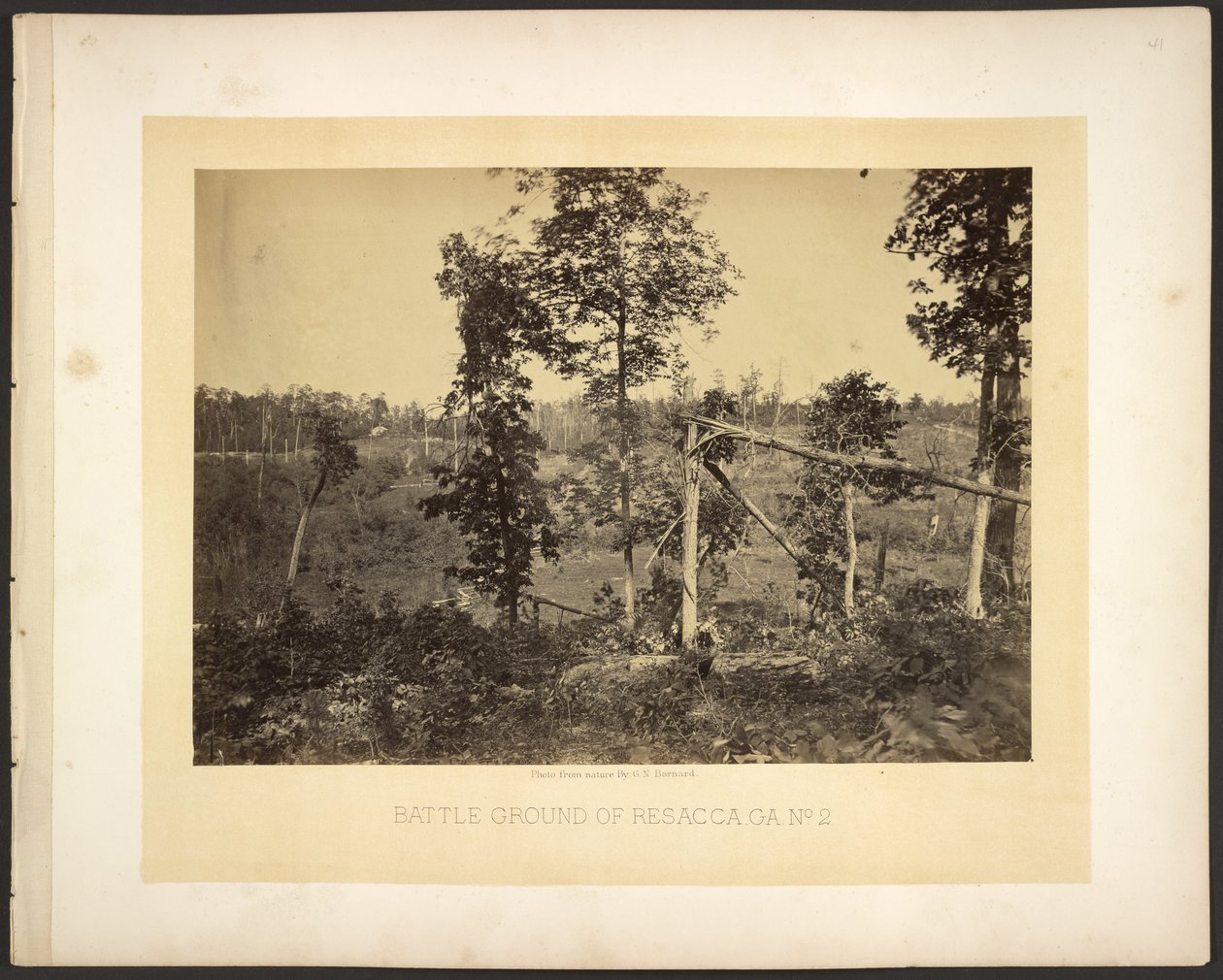 Battle Ground i Resacca, Ga. Nr. 2 af George N. Barnard