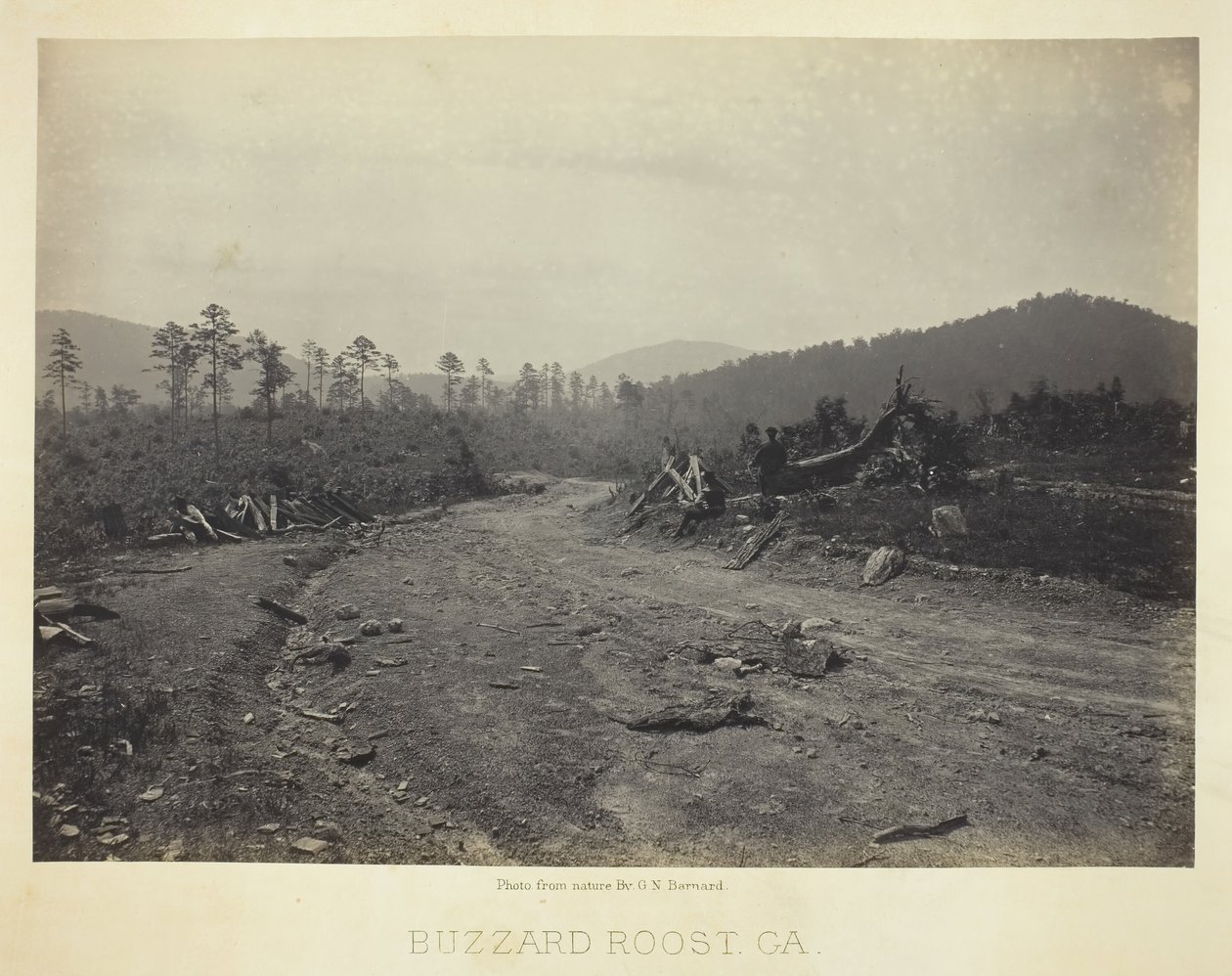 Buzzard Roost, GA, 1866. af George N. Barnard