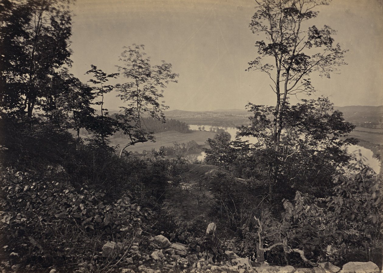 Chattanooga-dalen fra Lookout Mountain af George N. Barnard