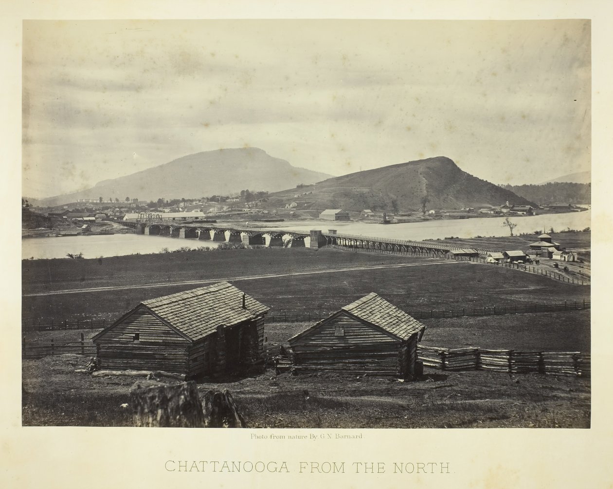 Chattanooga fra nord, 1864. af George N. Barnard