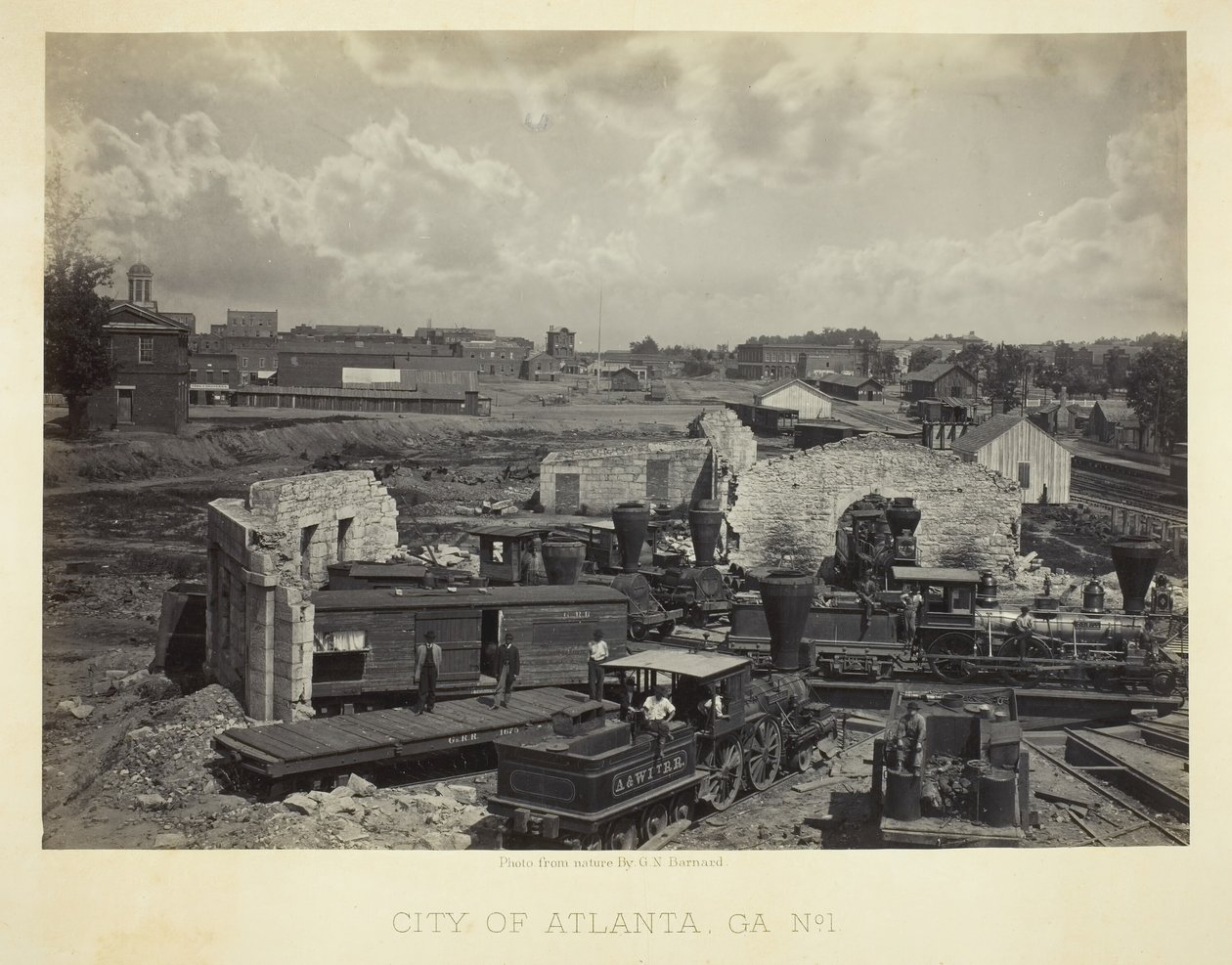 City of Atlanta, GA, nr. 1, 1866. af George N. Barnard