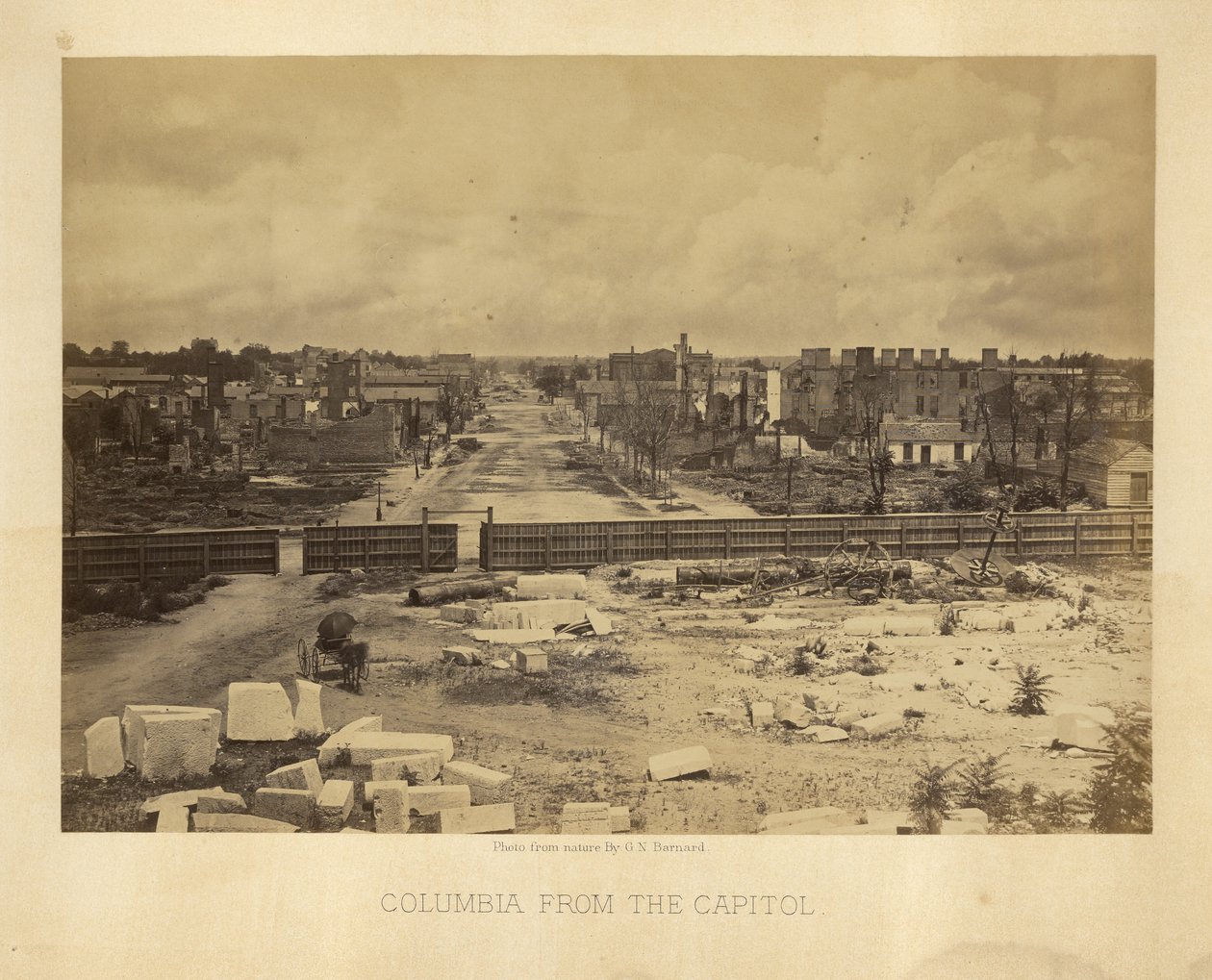 Columbia fra Capitol af George N. Barnard