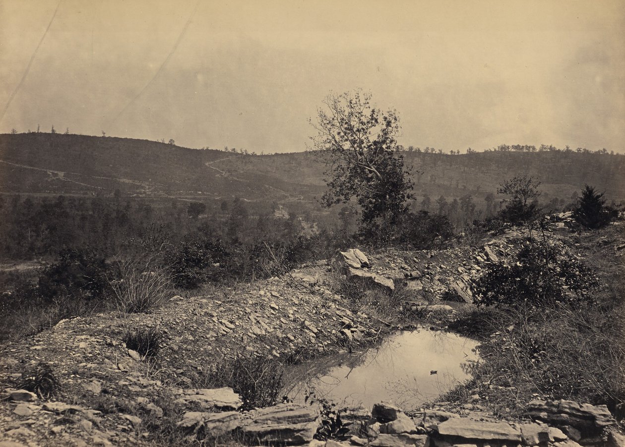 Mission Ridge set fra Orchard Knob af George N. Barnard