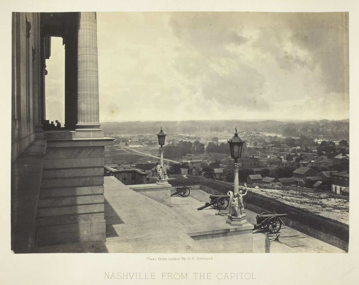 Nashville fra Capitol af George N. Barnard