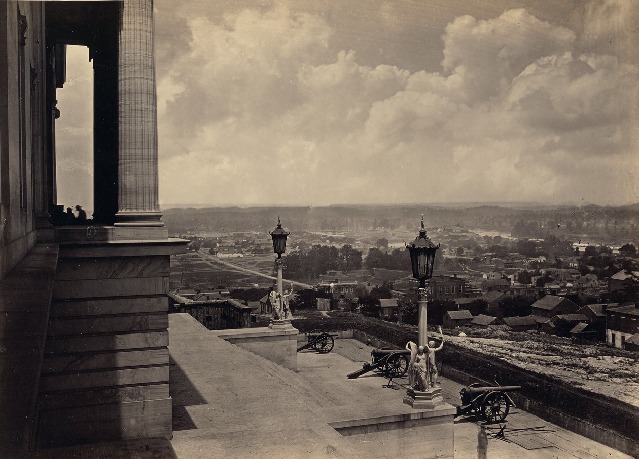 Nashville set fra Capitol-bygningen af George N. Barnard