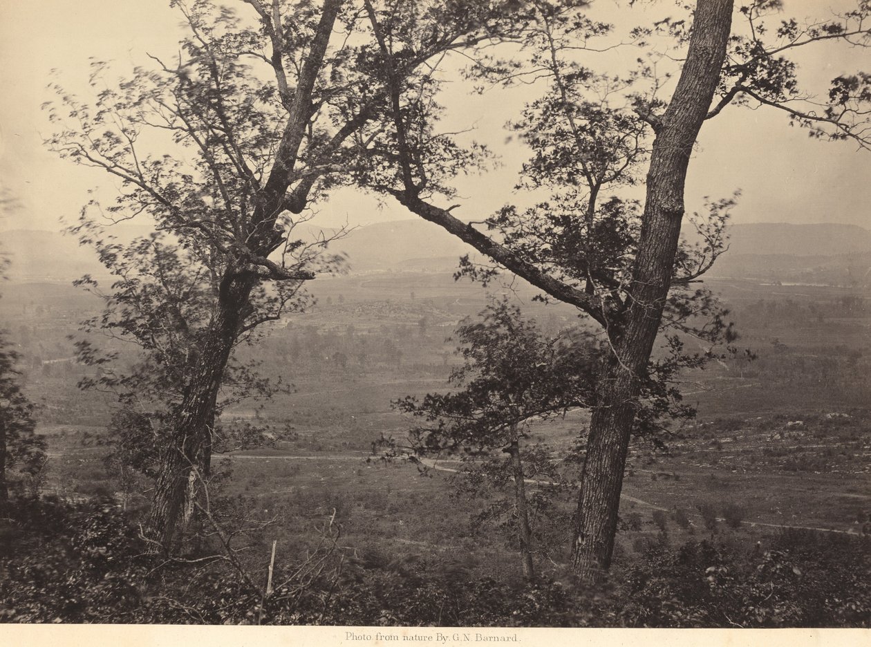 Orchard Knob fra Mission Ridge,1864-1866 (foto) af George N. Barnard
