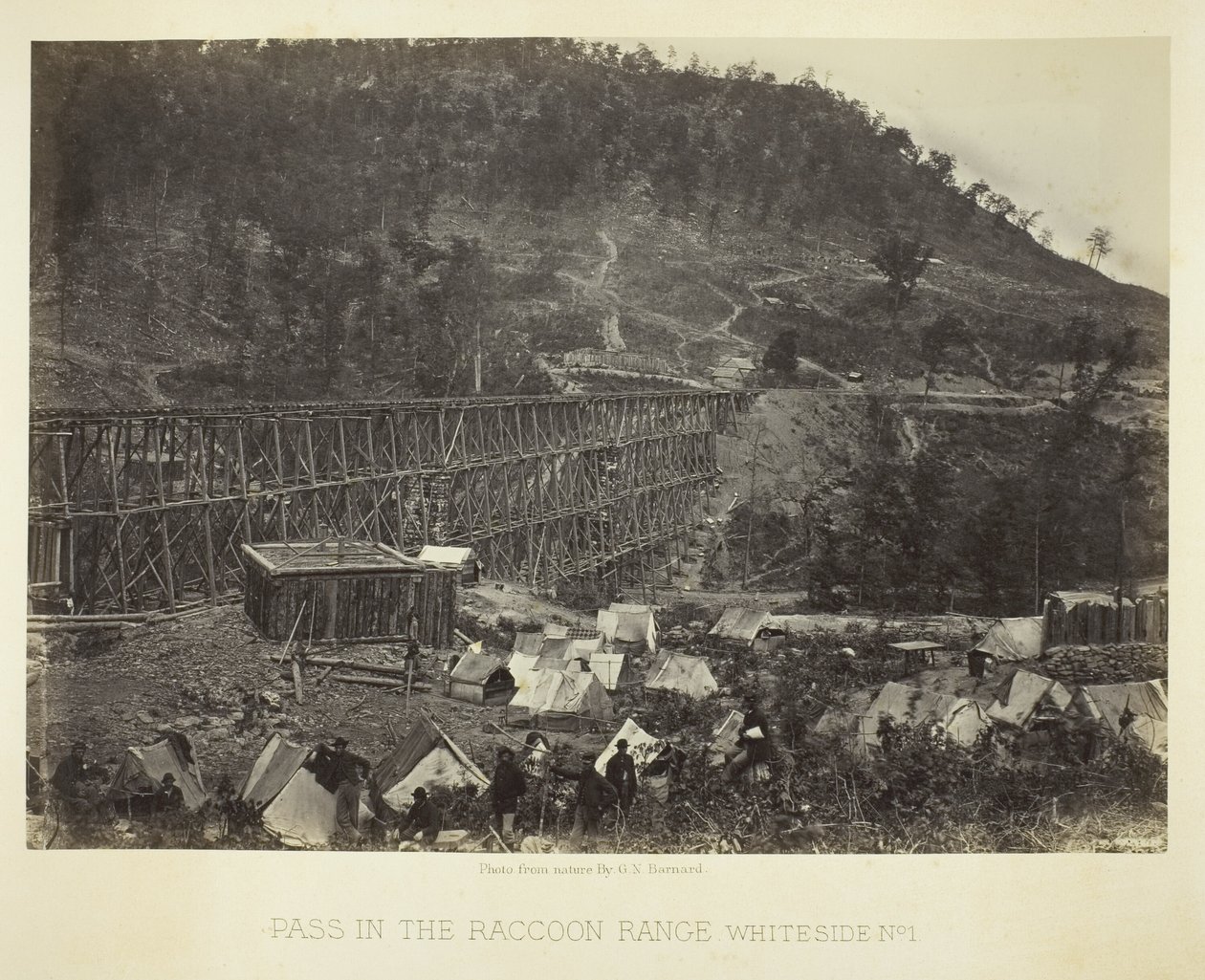 Pass i Raccoon Range, Whiteside nr. 1 af George N. Barnard