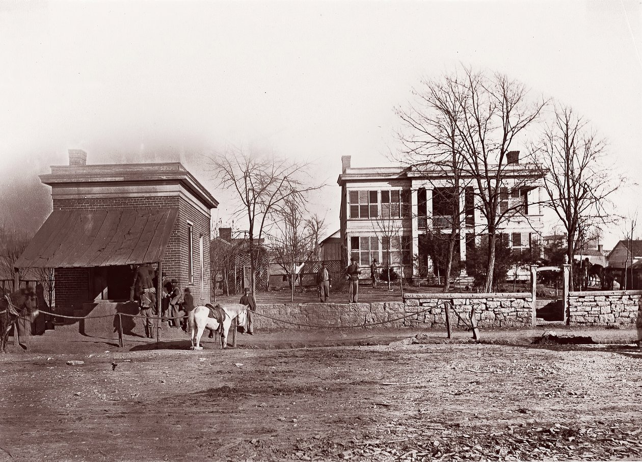 Provost Marshals hovedkvarter, Chattanooga, ca. 1864. af George N. Barnard