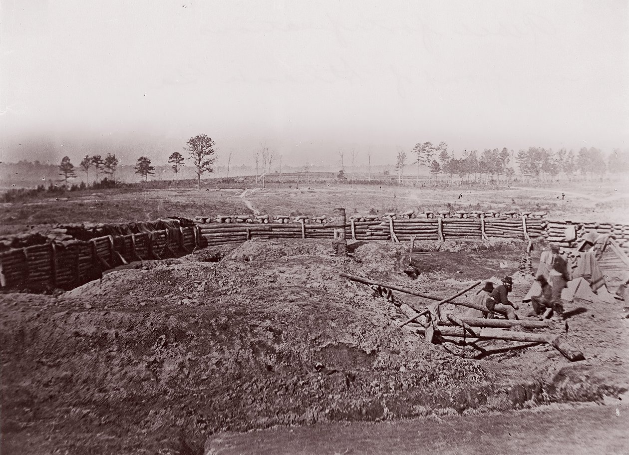Rebel Befæstninger foran Atlanta, ca. 1864. af George N. Barnard