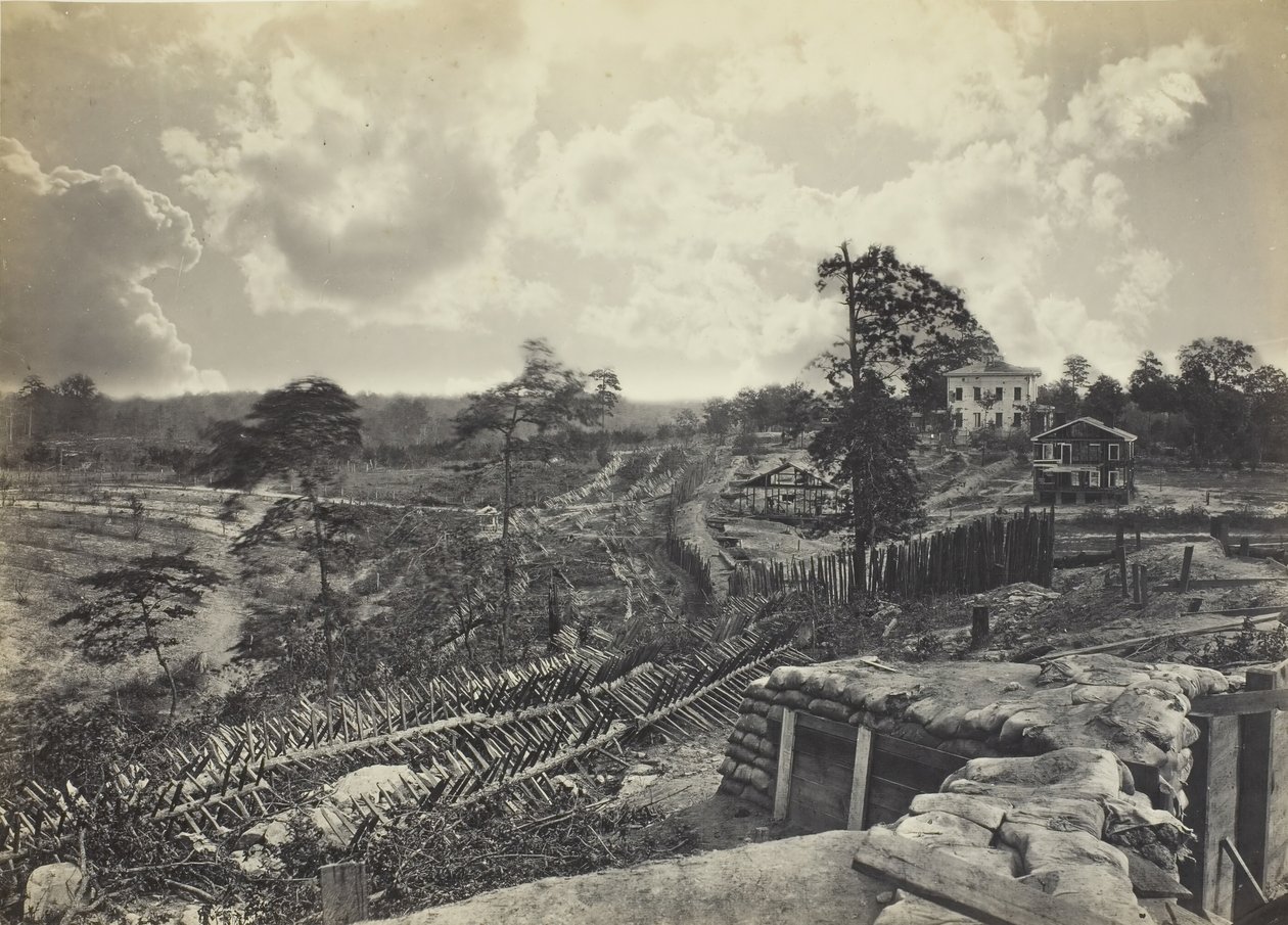 Rebel arbejder foran Atlanta, GA, nr. 1, 1864. af George N. Barnard