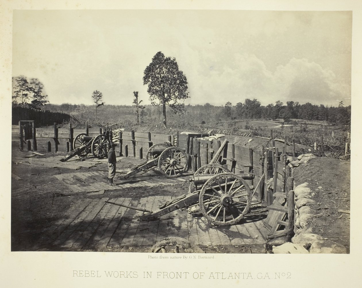 Rebel Works in Front of Atlanta, GA, nr. 2 af George N. Barnard