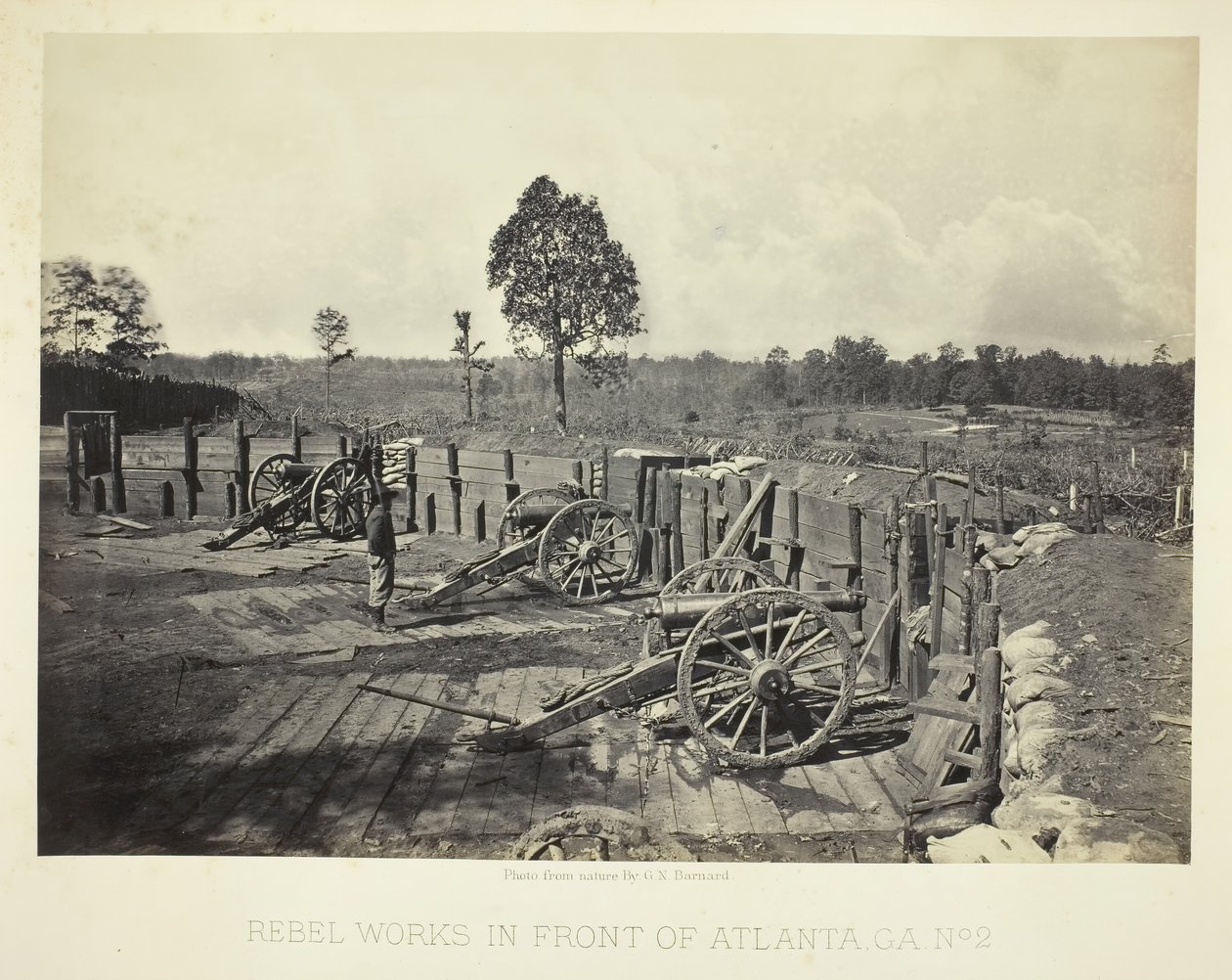 Rebel arbejder foran Atlanta, GA, nr. 2, 1864. af George N. Barnard