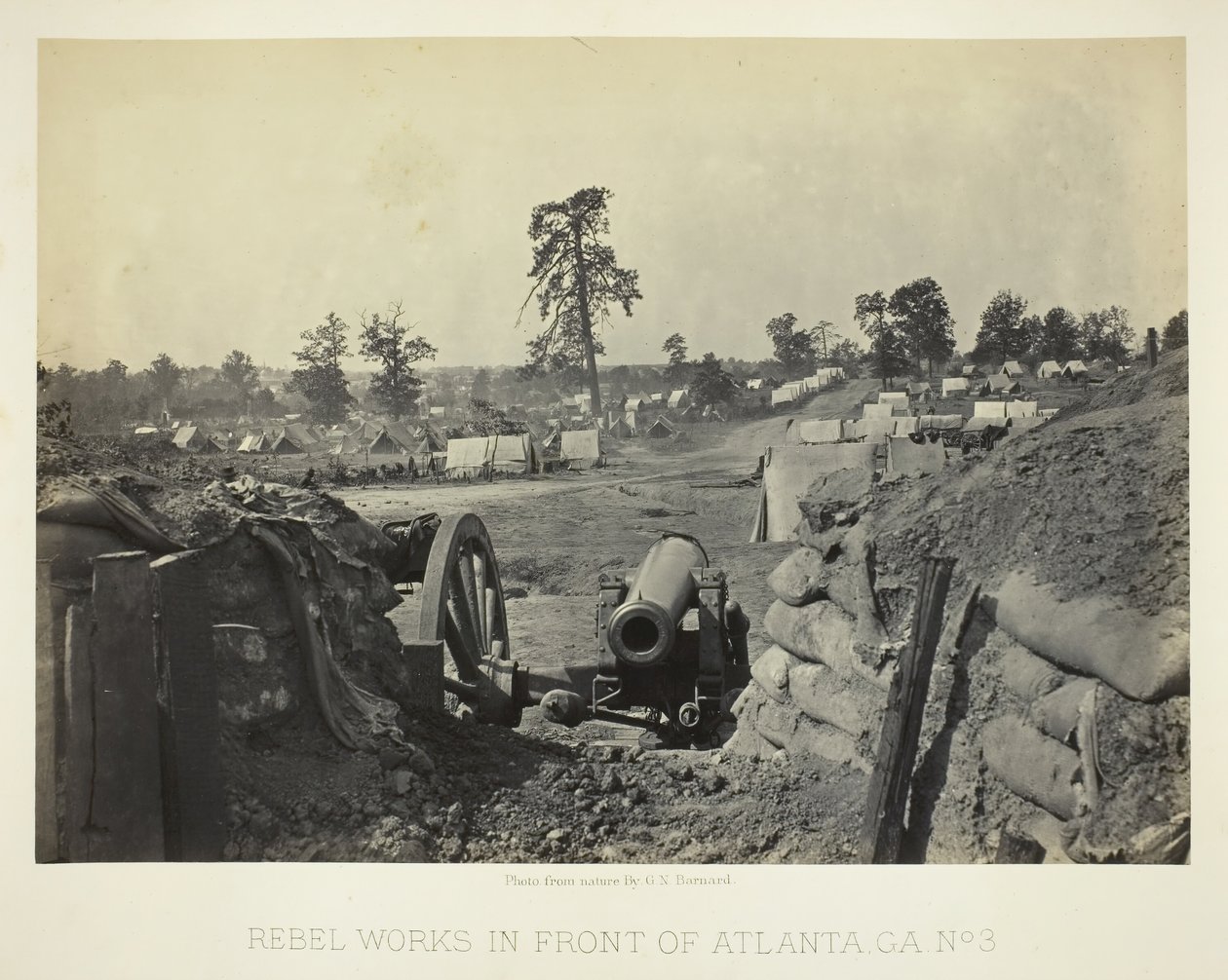 Rebel arbejder foran Atlanta, GA, nr. 3, 1864. af George N. Barnard