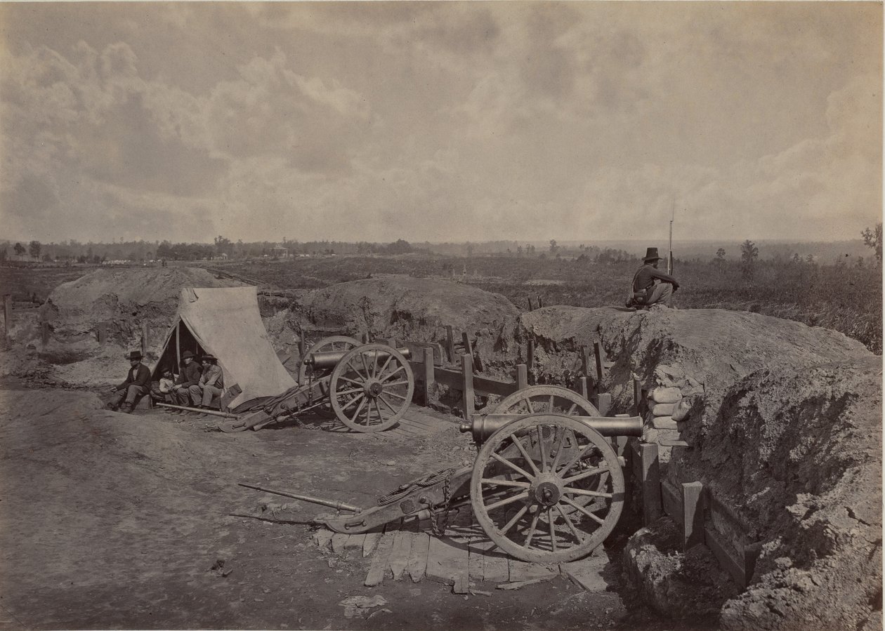 Rebel arbejder foran Atlanta, GA, nr. 4 af George N. Barnard
