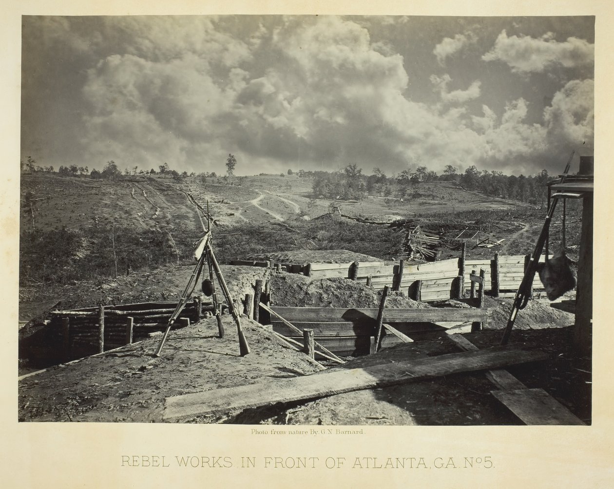 Rebel arbejder foran Atlanta, GA, nr. 5, 1864. af George N. Barnard