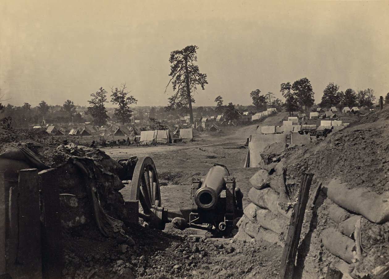 Rebel arbejder foran Atlanta, Georgia, nr. 3 af George N. Barnard