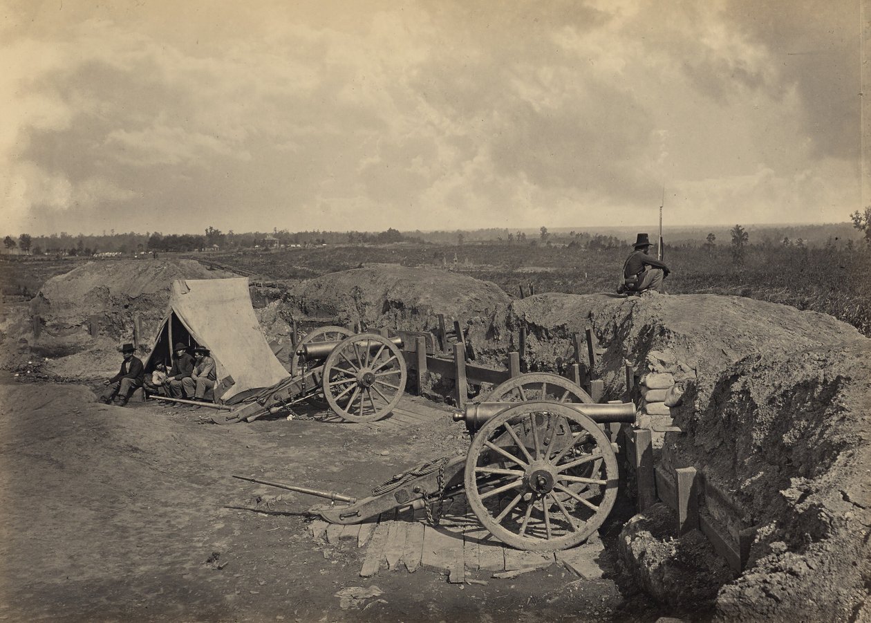 Konfødererede befæstninger foran Atlanta, Georgia, nr. 4 af George N. Barnard