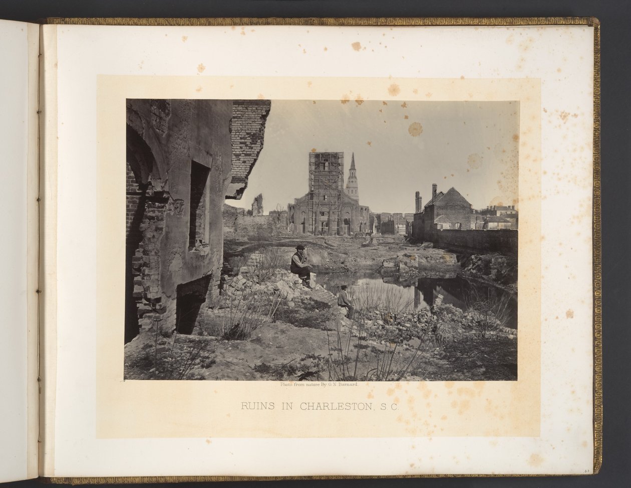 Ruiner i Charleston, South Carolina af George N. Barnard