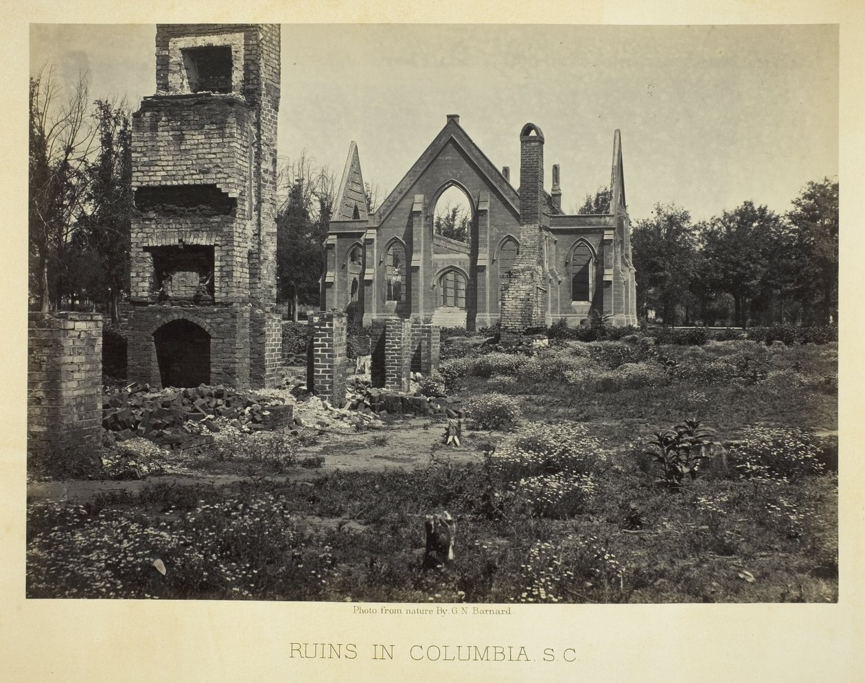 Ruiner i Columbia, S.C. af George N. Barnard